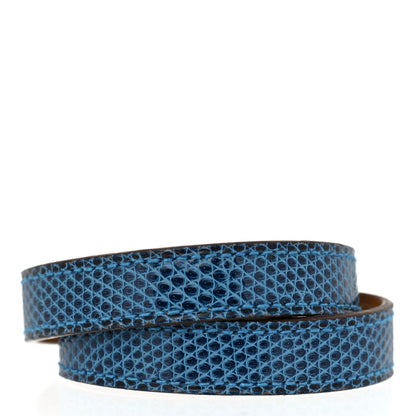 Hermes Lizard Kelly Double Tour Bracelet S Mykonos 3 of 7