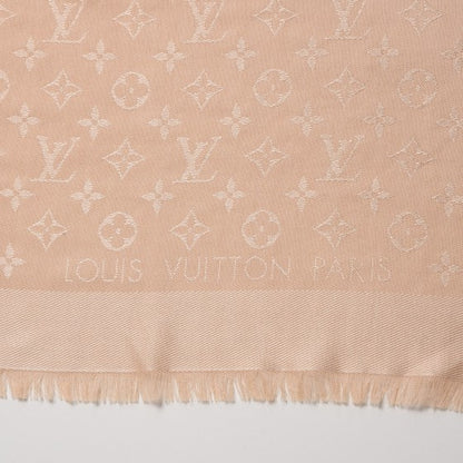 Louis Vuitton Silk Wool Monogram Shawl Dune 3 of 5