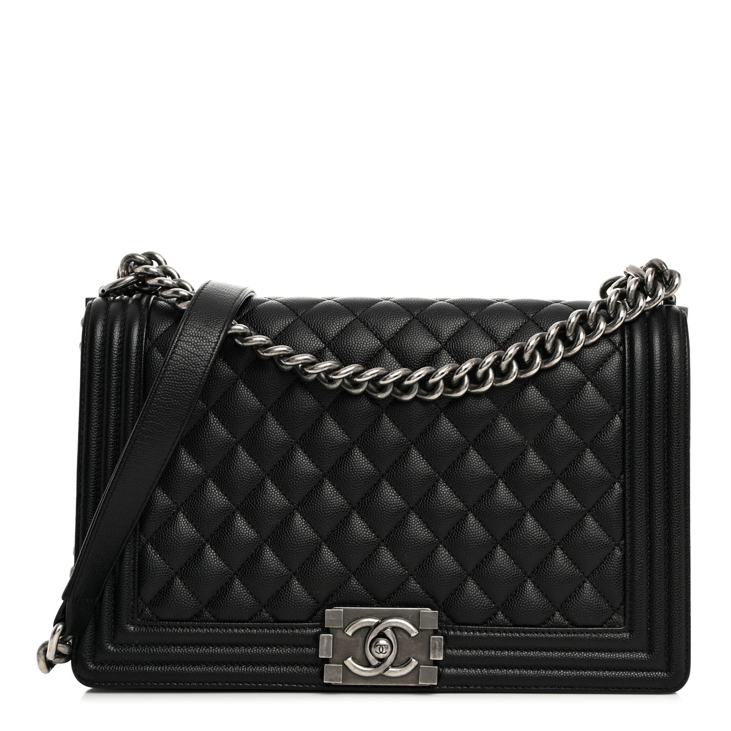 Caviar Quilted New Medium Boy Flap Black