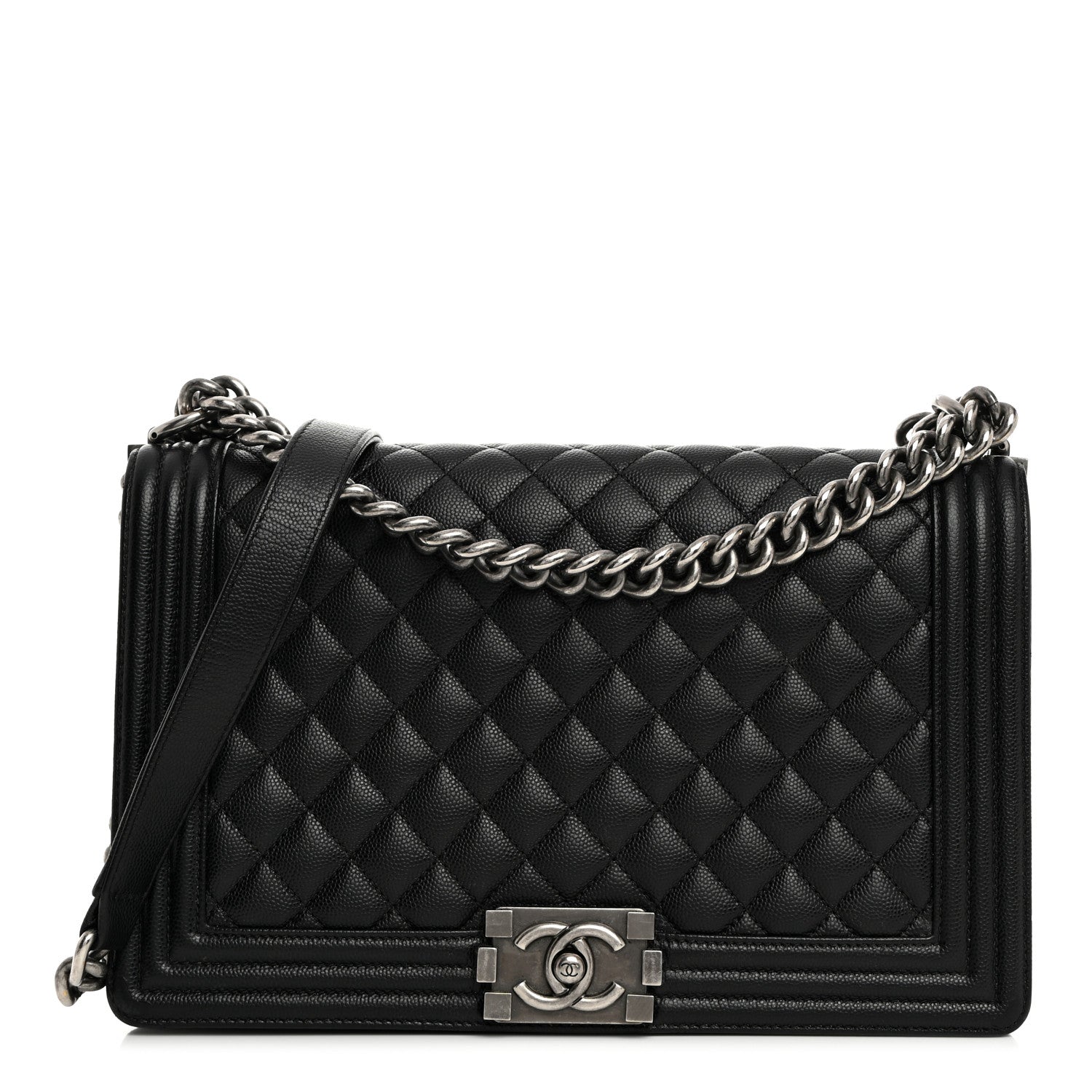 Chanel Caviar Quilted New Medium Boy Flap Black 1 of 12