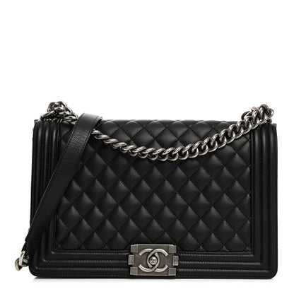 Chanel Caviar Quilted New Medium Boy Flap Black 1 of 12