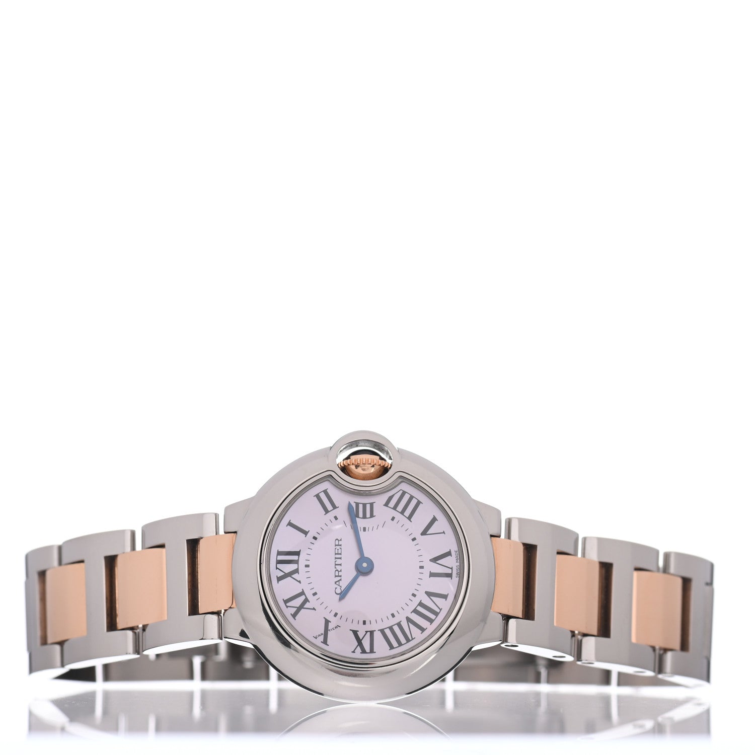 Cartier Stainless Steel 18K Pink Gold 28mm Ballon Bleu De Cartier Quartz Watch 2 of 5