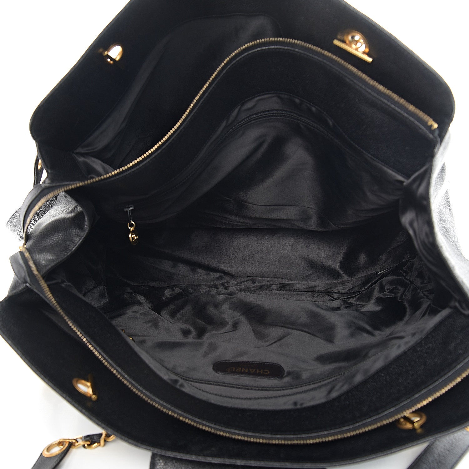 Chanel Caviar XL Weekender Bag Black 4 of 9
