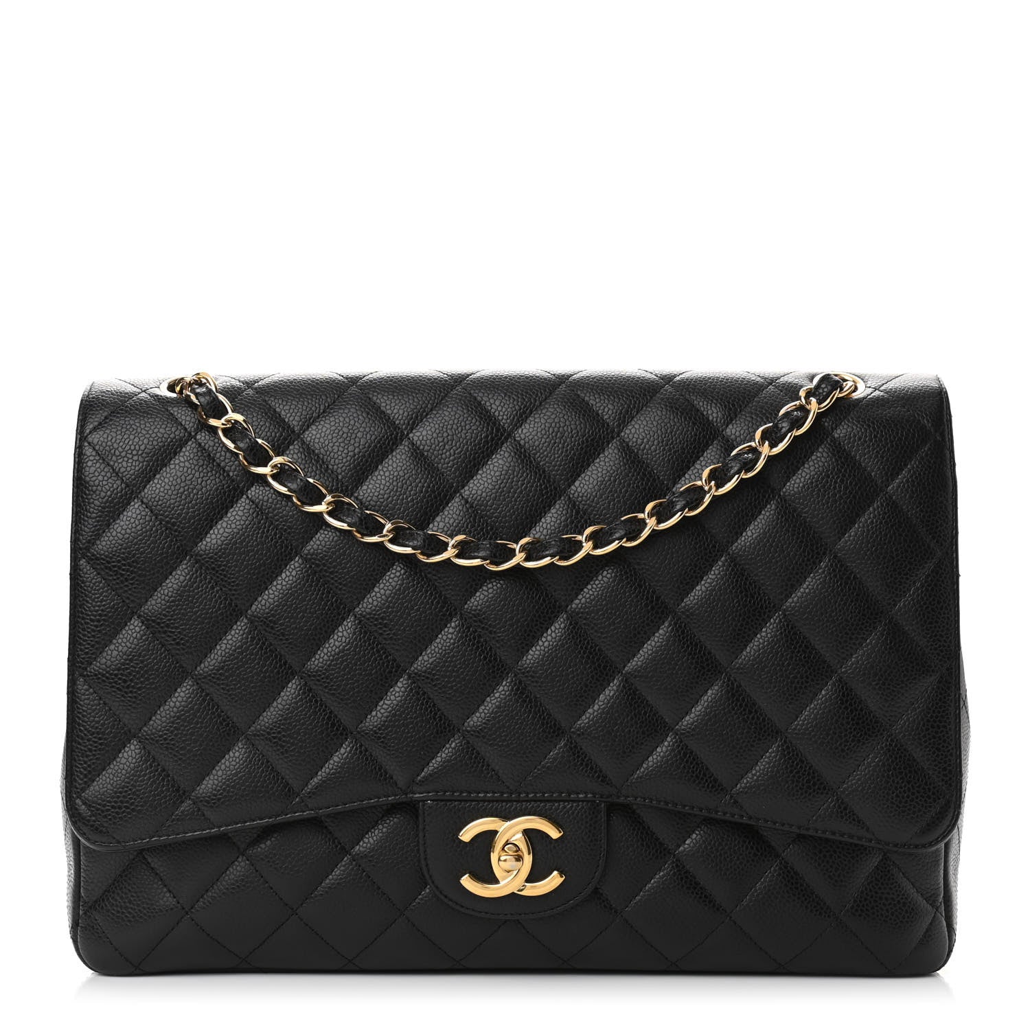 Chanel Caviar Quilted Maxi Double Flap Black 1 of 10