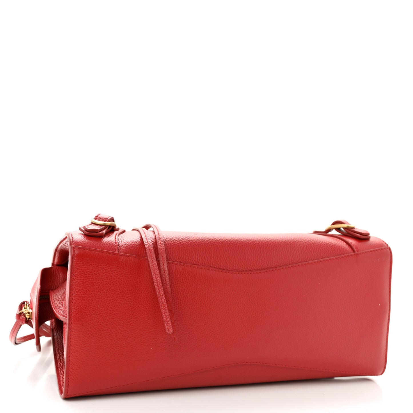 Grained Calfskin Neo Classic Gold Hardware S City Medium Red