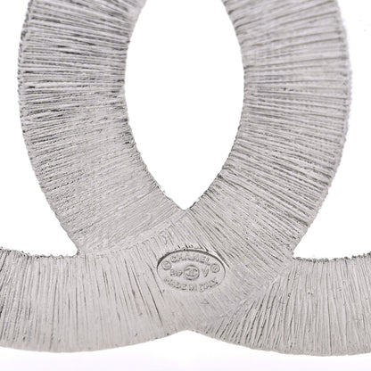 Chanel Baguette Crystal CC Brooch Silver 3 of 4