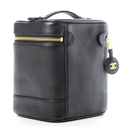 Chanel Caviar Cosmetic Vanity Bag Black 3 of 9