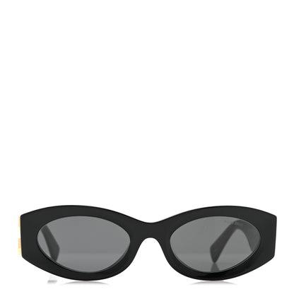 Miu Miu Acetate Oval Glimpse Sunglasses SMU11W Black 2 of 8