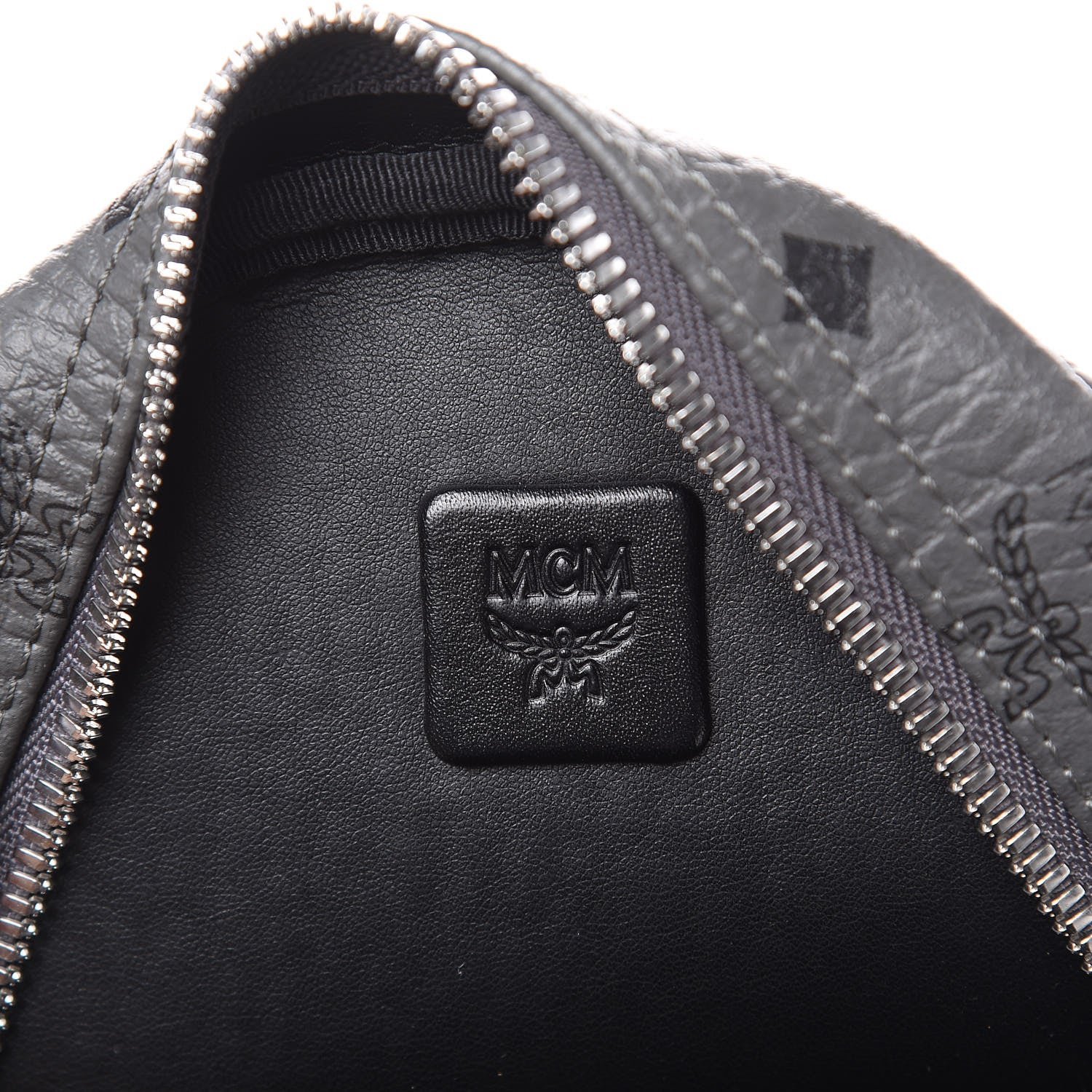 MCM Visetos Small Side Stud Stark Backpack Phantom Grey 7 of 9