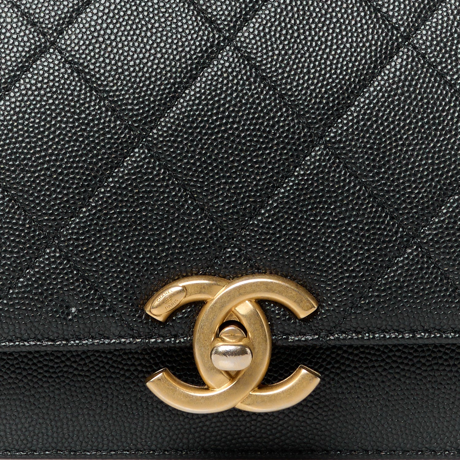 Chanel Caviar Mini Messenger Bag Black 8 of 11