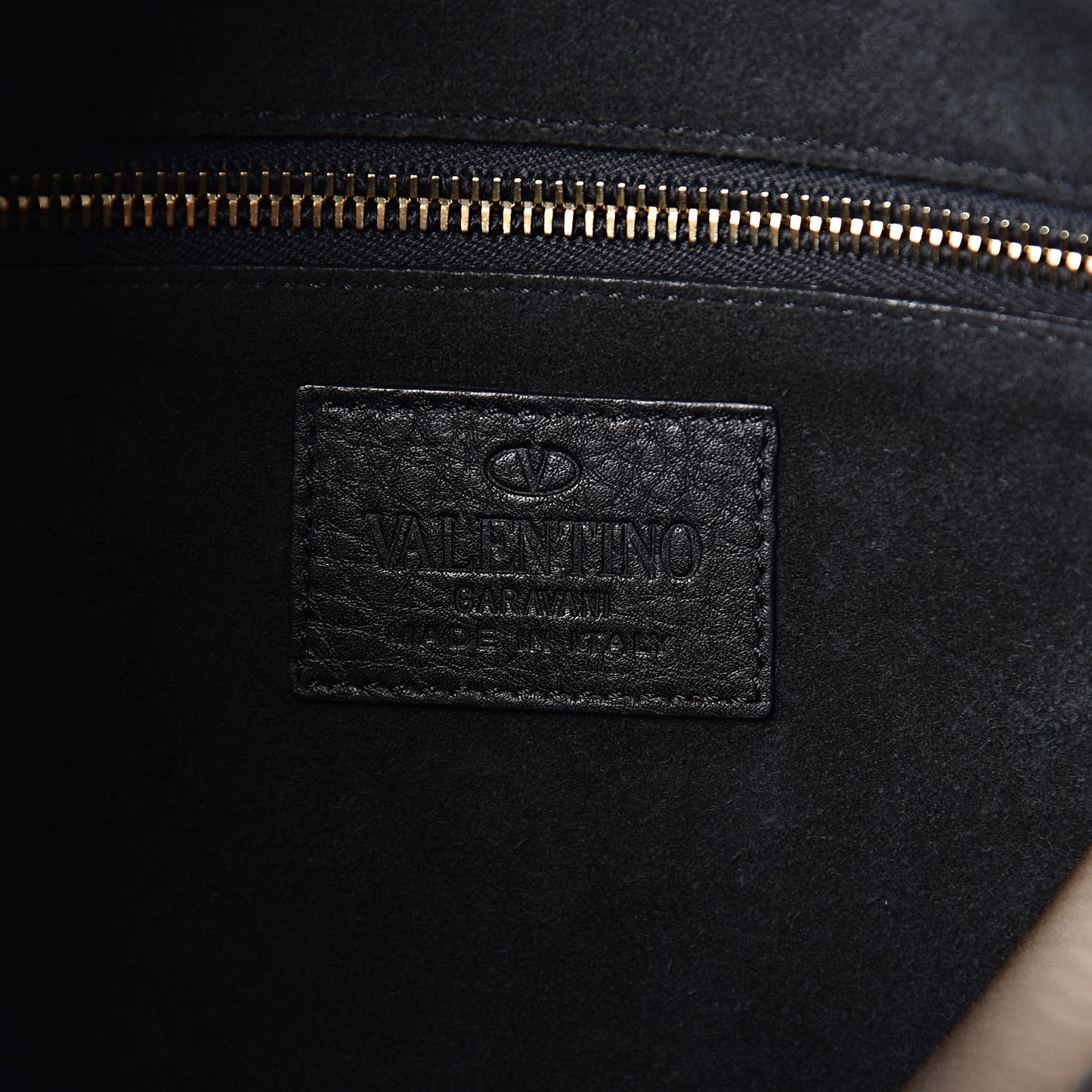 Calfskin Rockee Fringe Clutch Black