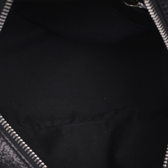 Leather Saskia Zip Top Tote Black