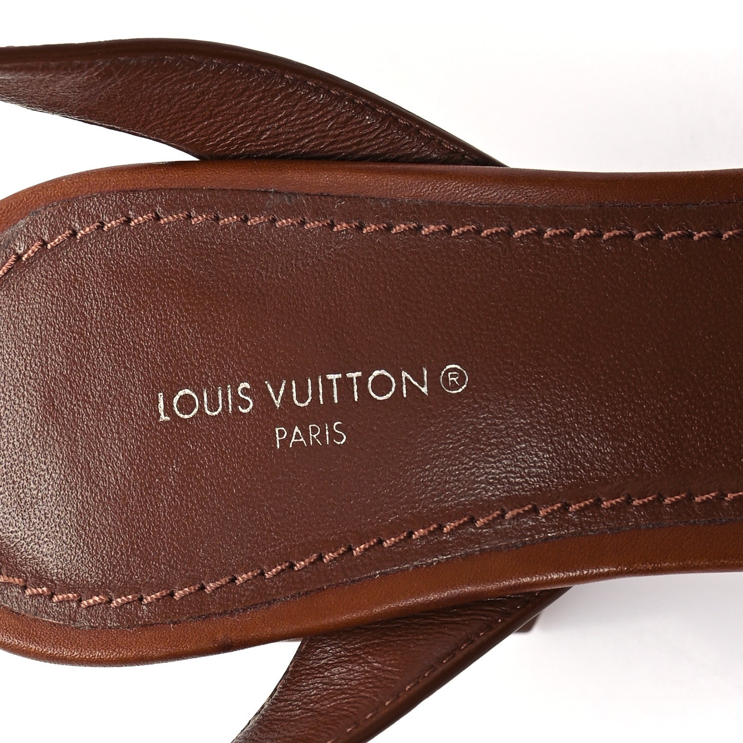 Louis Vuitton Calfskin Perforated Monogram Silhouette Sandals 39 Gold 8 of 11