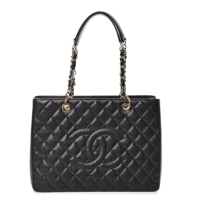 Chanel Caviar Quilted Grand Shopping Tote GST Black 1 of 10