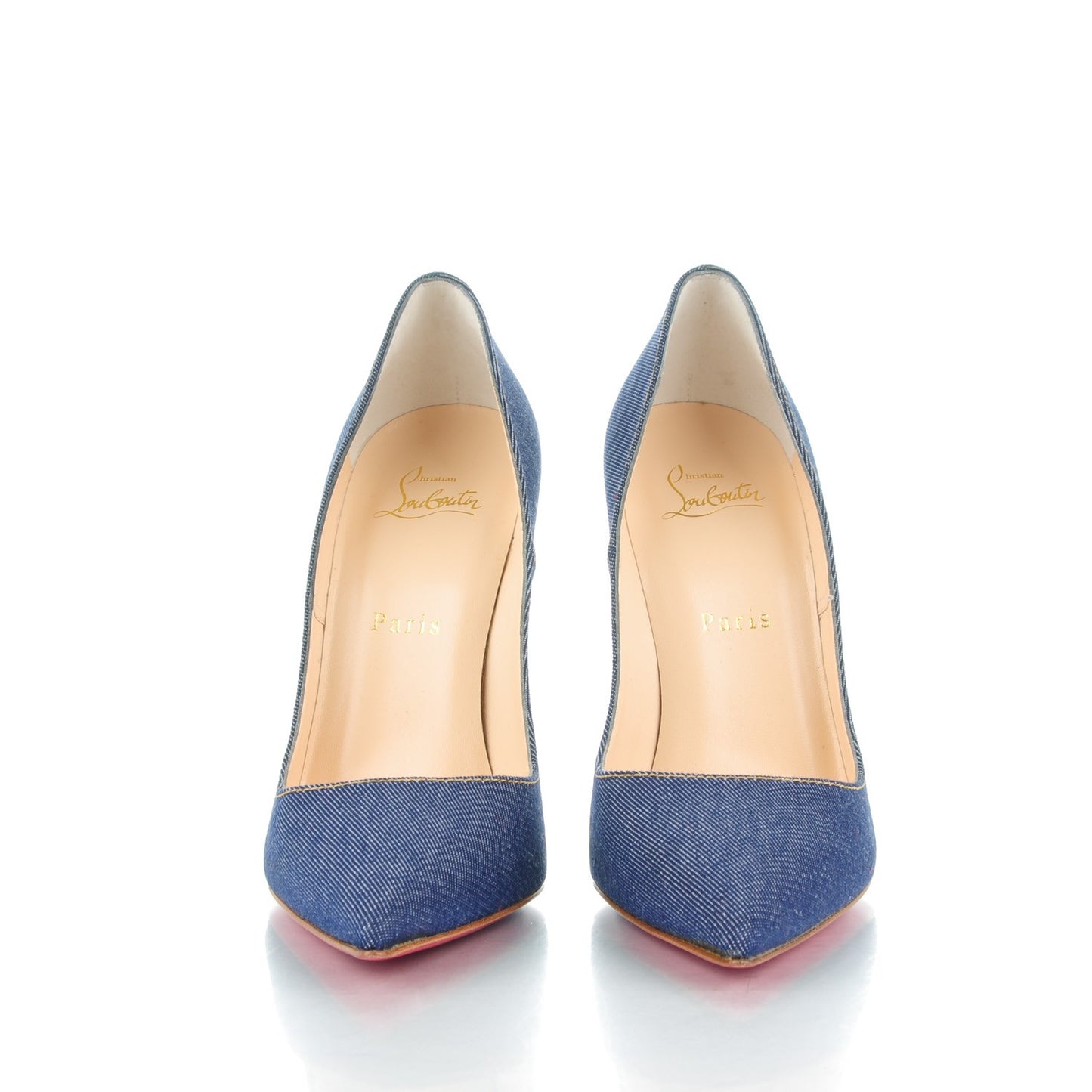 Denim Jazz Calf So Kate 120 Pumps 38.5 Blue White