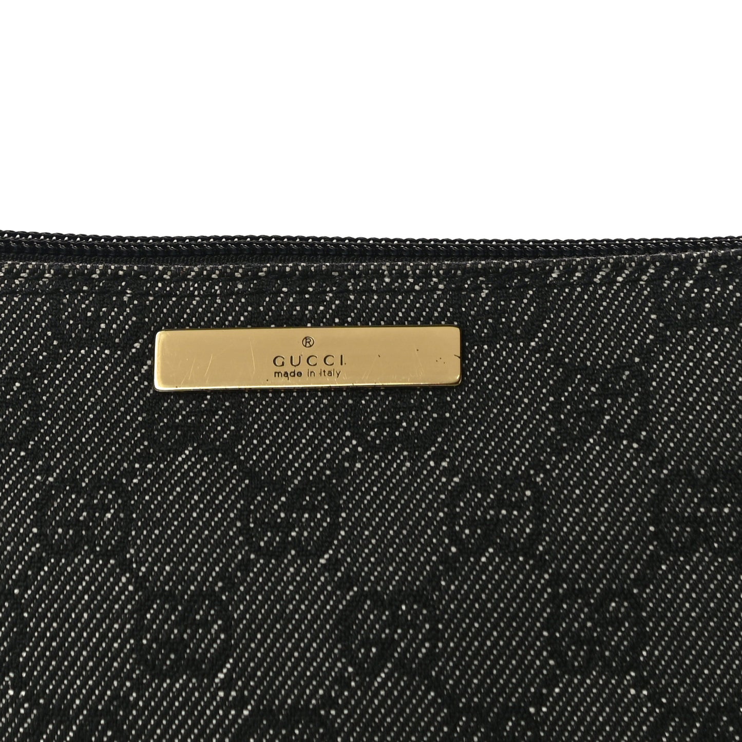 Denim Monogram Boat Pochette