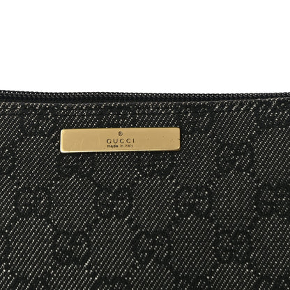 Gucci Denim Monogram Boat Pochette 8 of 11