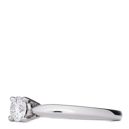 Van Cleef & Arpels Platinum Diamond .30ct Bonheur Solitaire Engagement Ring 49 4.75 3 of 7