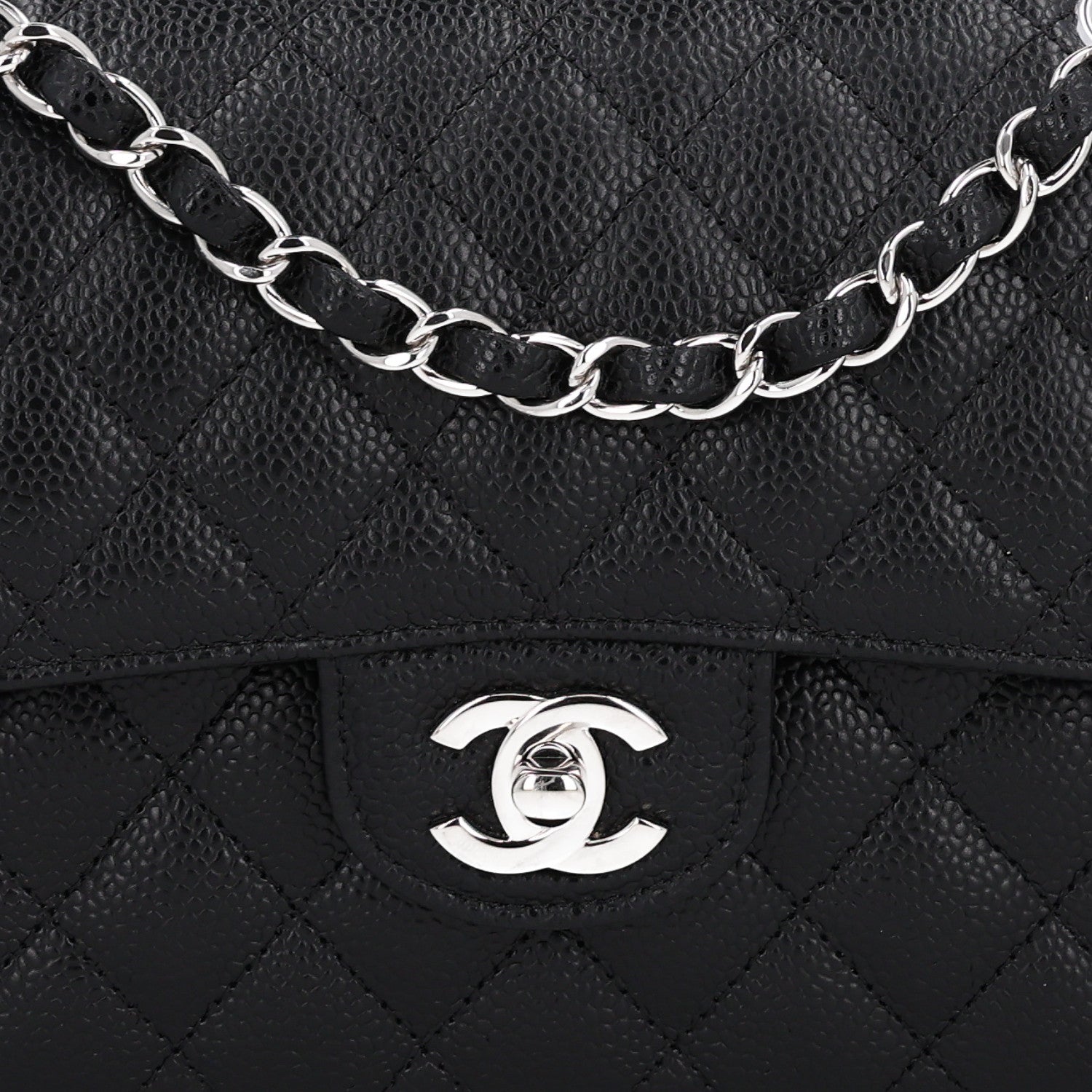 Chanel Caviar Quilted Small Double Flap Black 7 of 10