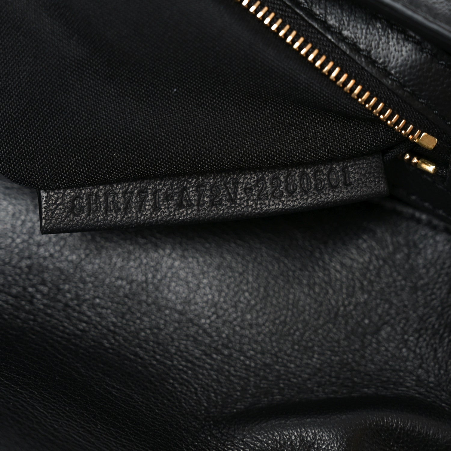 Fendi Nappa FF 1974 Embossed Large Baguette Black 7 of 10