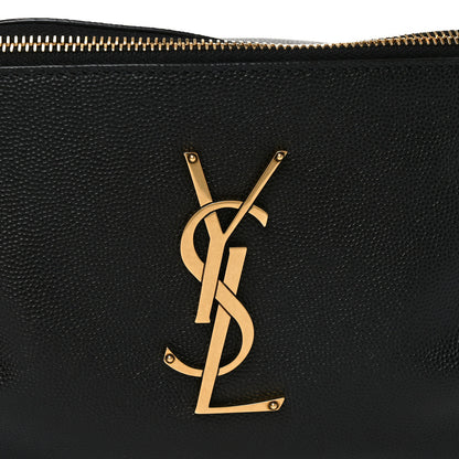 Saint Laurent Grain De Poudre Monogram Belt Bag Black 7 of 9