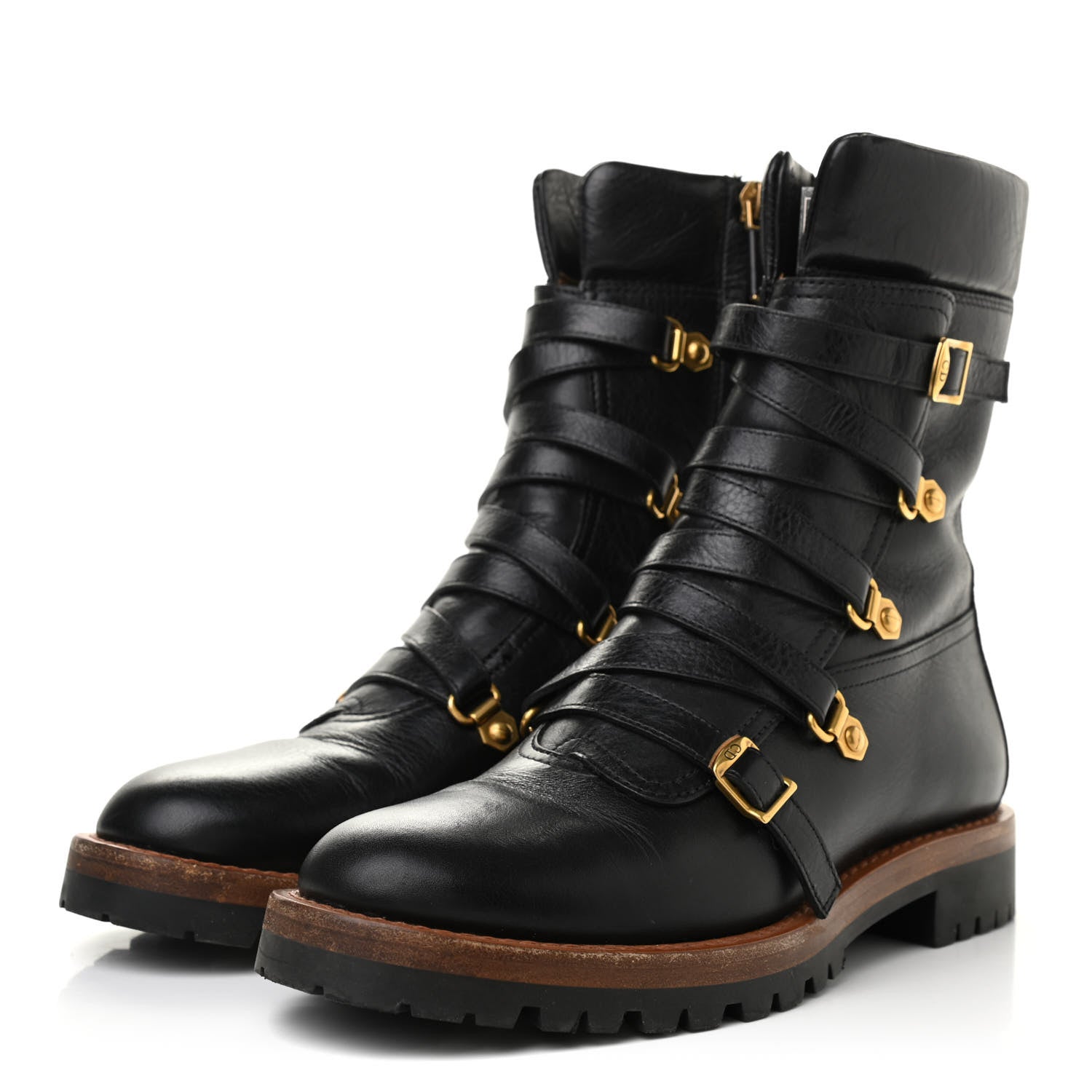 Christian Dior Shiny Calfskin Wildior Low Boot 36.5 Black 3 of 13