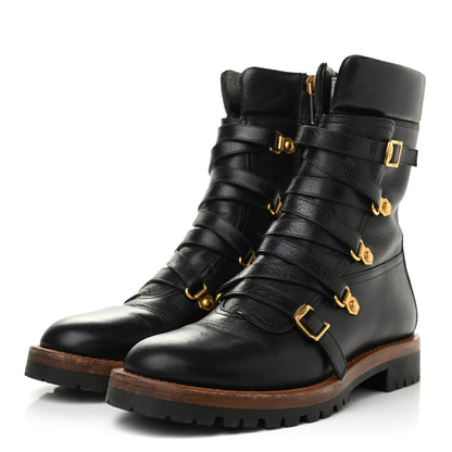 Christian Dior Shiny Calfskin Wildior Low Boot 36.5 Black 3 of 13