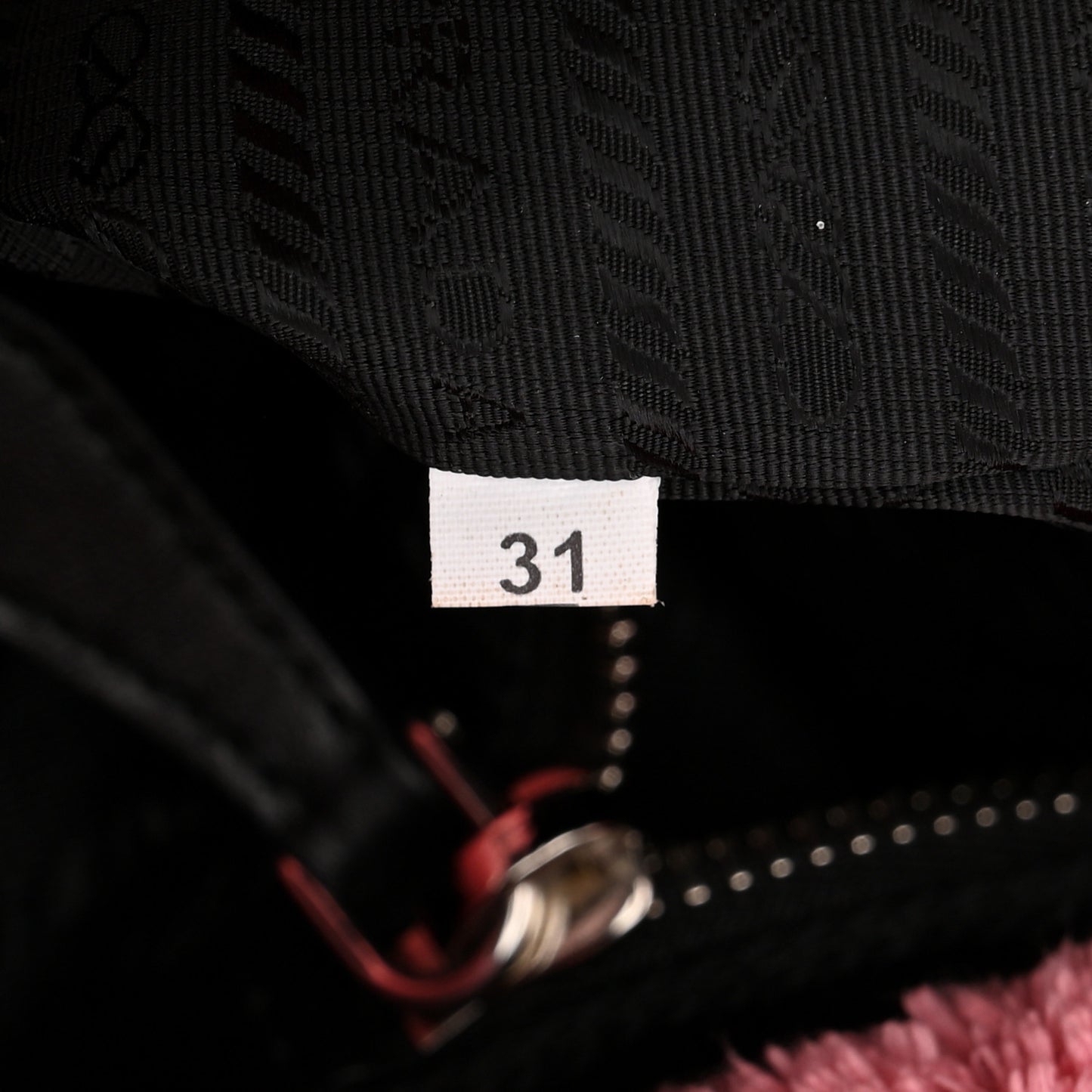 Terry Cloth Tote Bag Petalo Black