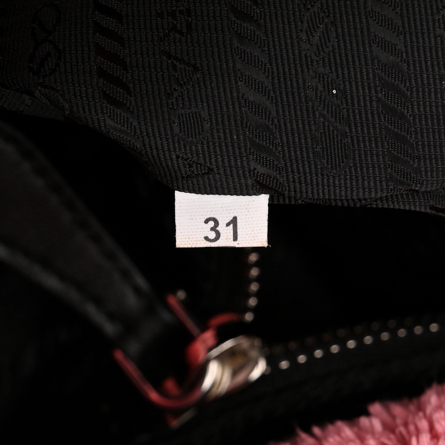 Prada Terry Cloth Tote Bag Petalo Black 7 of 10