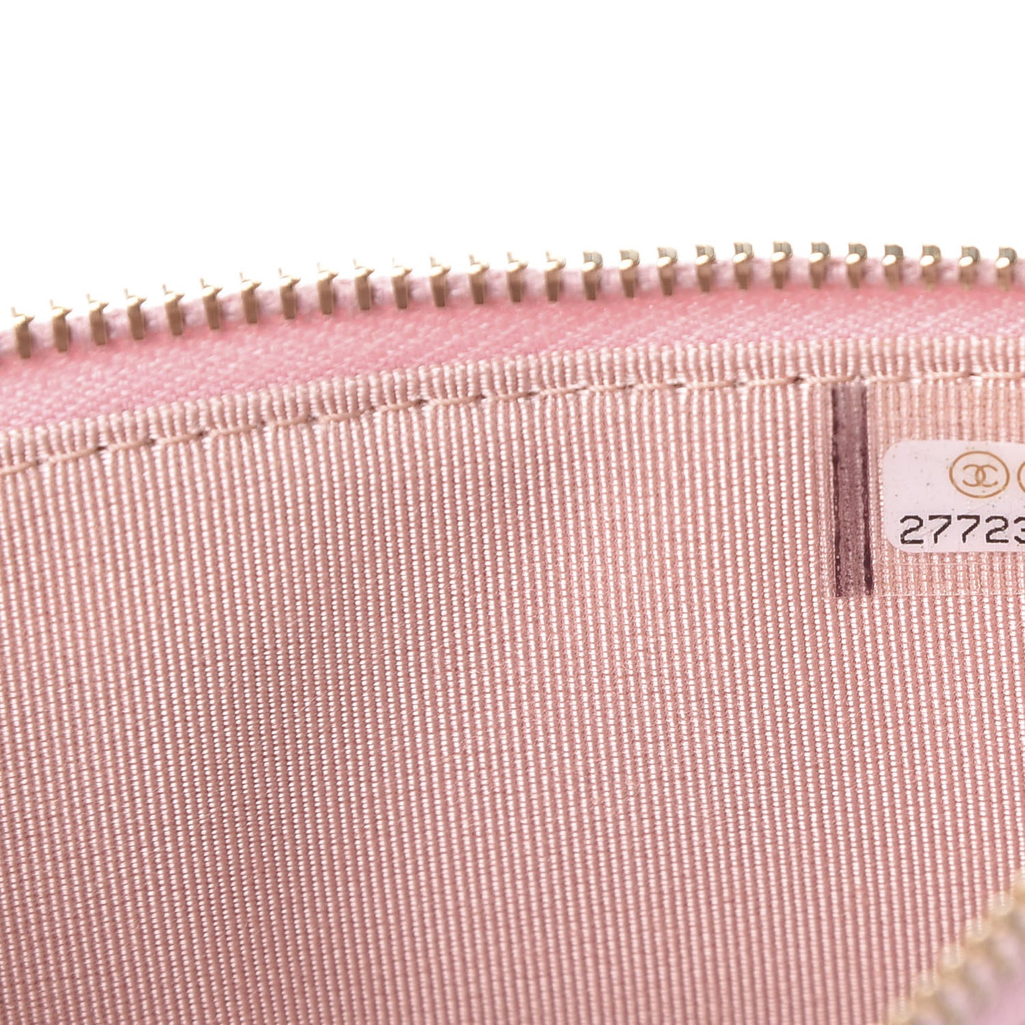Iridescent Caviar Quilted Classic iPhone Pouch Rose Pink