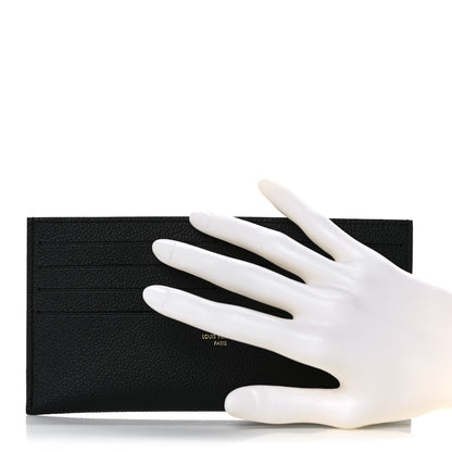Louis Vuitton Calfskin Felicie Chain Wallet Card Holder Insert Black 2 of 8
