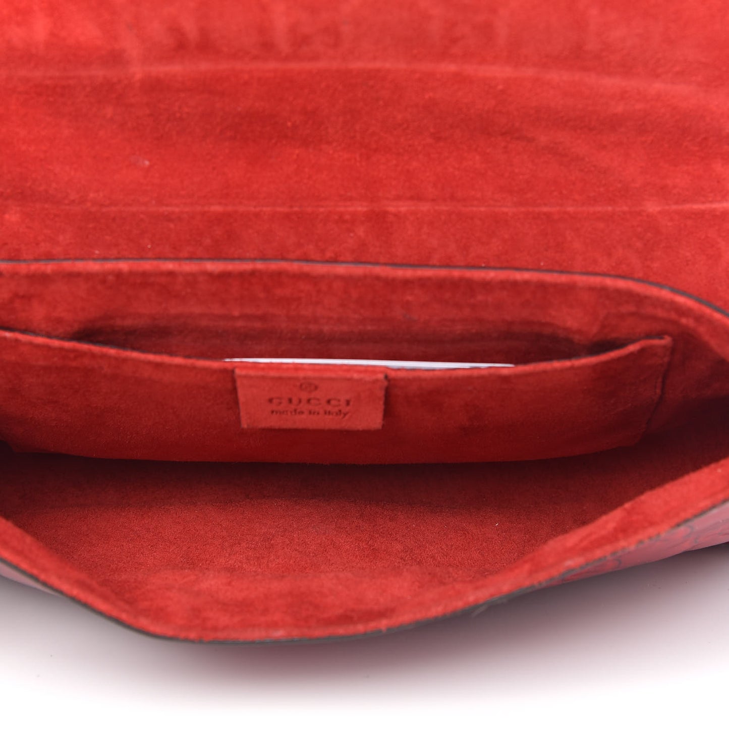 Patent Guccissima Mini Mayfair Bag Red
