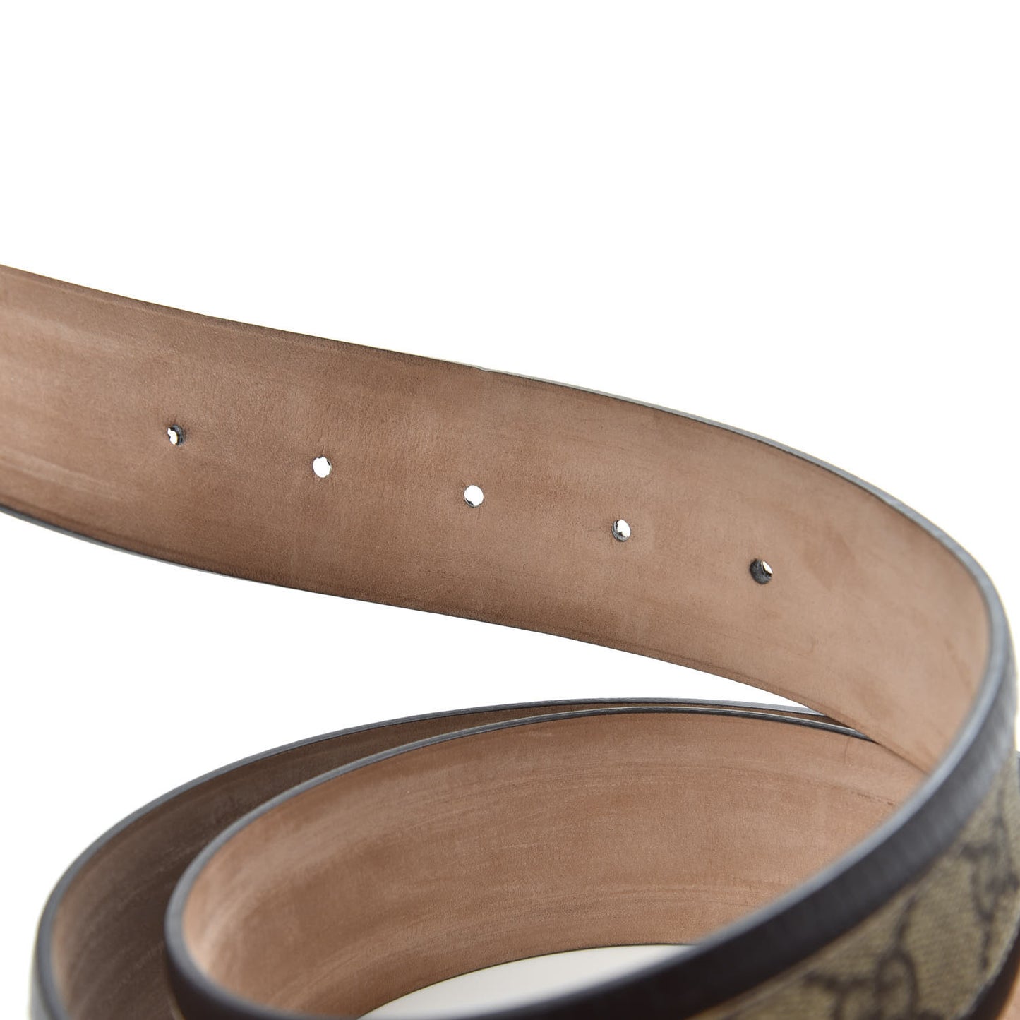 GG Supreme Monogram Niagara Lux Calfskin Interlocking G 40mm Belt 125 50 Beige Ebony Cocoa