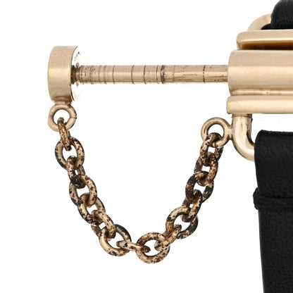 Chanel Calfskin CC Wide Cuff S Black Gold 6 of 11