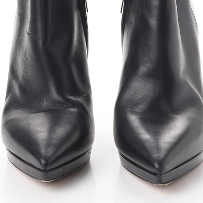 Jimmy Choo Lambskin Lindsey 100 Pointed Toe Ankle Boots 40 Black 11 of 12