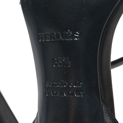 Hermes Nappa Gala 105 Sandal 35.5 Black 6 of 7