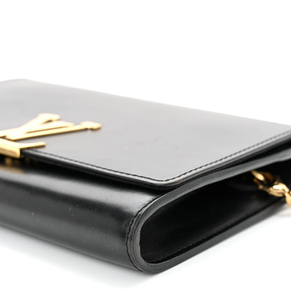 Louis Vuitton Calfskin Chain Louise GM Black 9 of 10