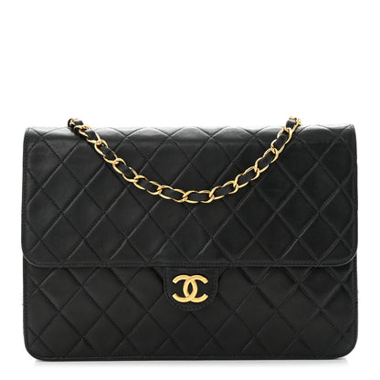 Chanel Lambskin Quilted Jumbo Single Flap Black 1 of 10