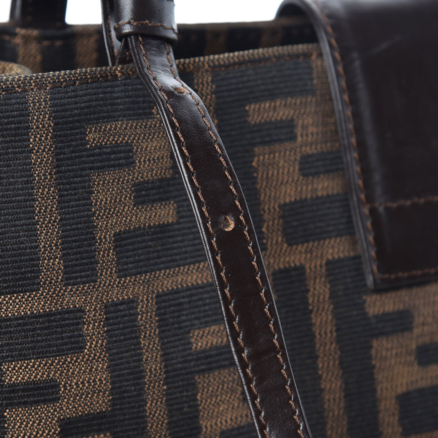 Fendi Zucca Tote Tobacco 11 of 13