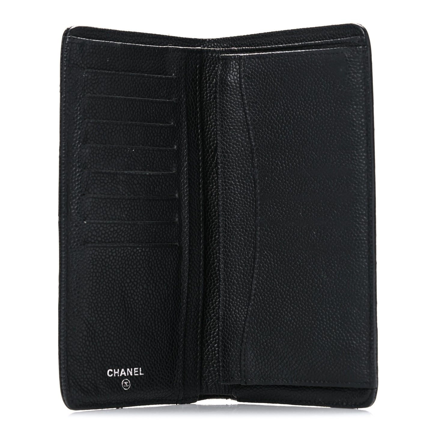 Caviar Quilted Yen Wallet Black