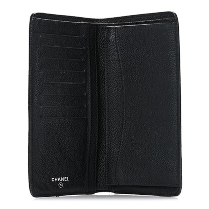 Chanel Caviar Quilted Yen Wallet Black 5 of 13
