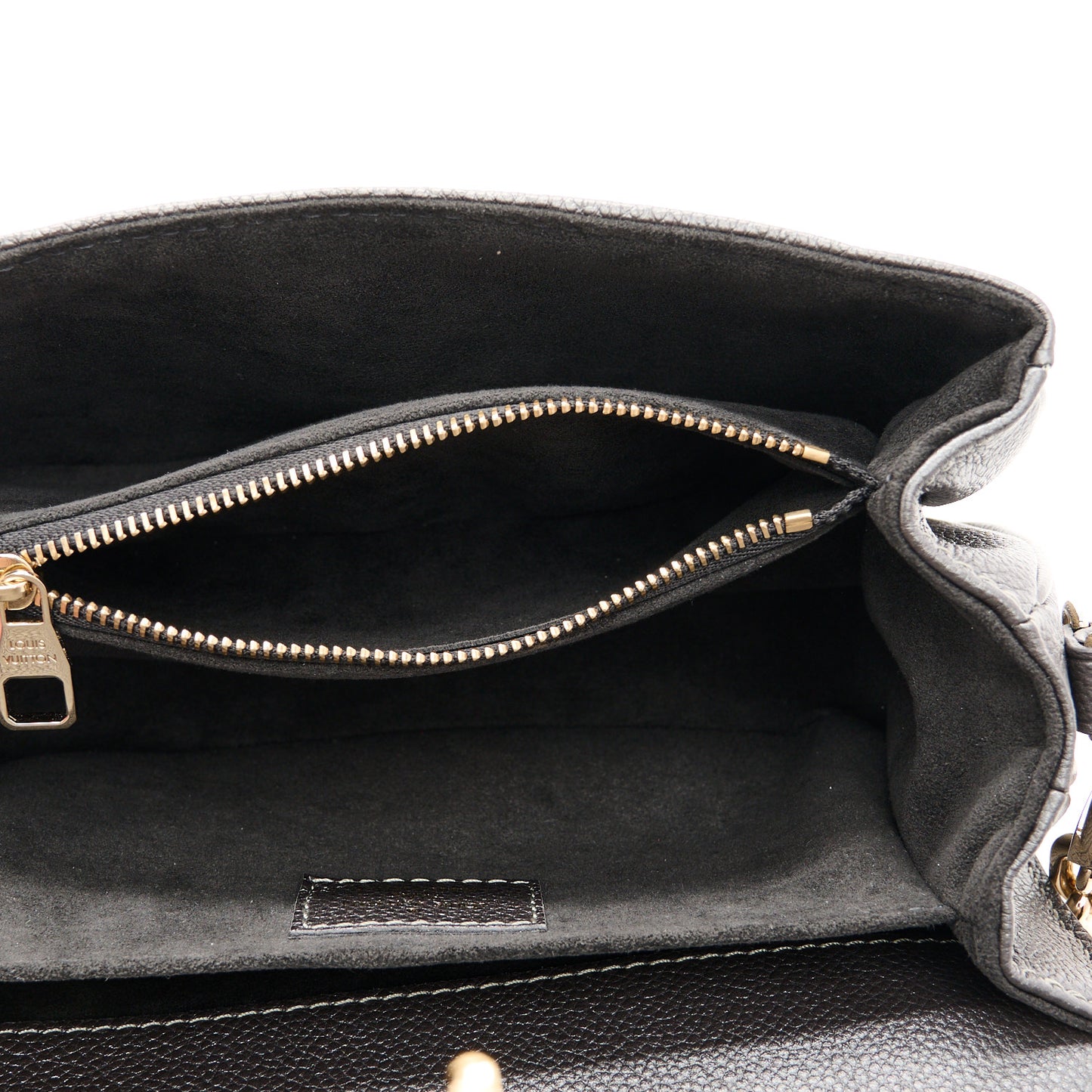 Shimmery Empreinte LV Ski Pochette Metis East West Gun Metal