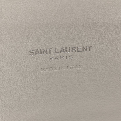 Saint Laurent Calfskin Crocodile Embossed Baby Sac De Jour Gris Perle 6 of 20