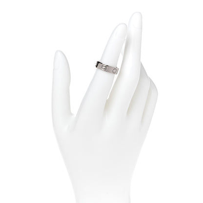 Cartier 18K White Gold 5.5mm LOVE Ring 49 4.75 2 of 6