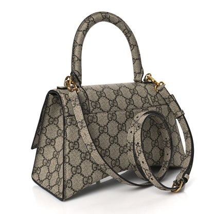 Balenciaga X GUCCI GG Supreme Monogram Small Hourglass Top Handle Bag Beige Ebony 3 of 8
