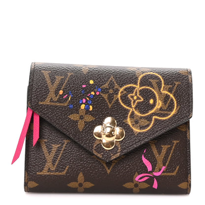 Louis Vuitton Monogram 2025 Christmas Animation Victorine Wallet Frozen Orchid 1 of 7