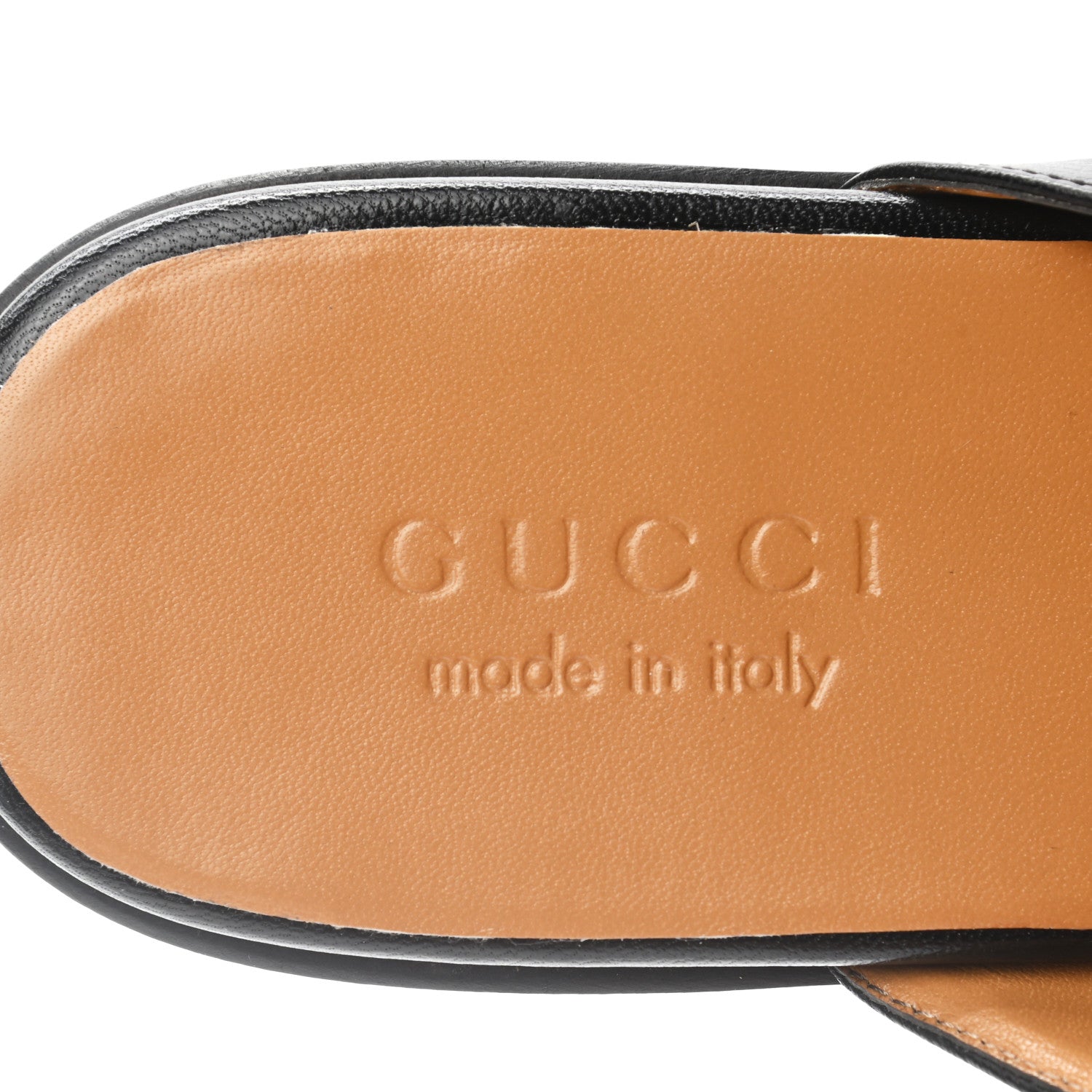 Gucci Goatskin Web GG Mens Princetown Slippers 6.5 Black 7 of 8
