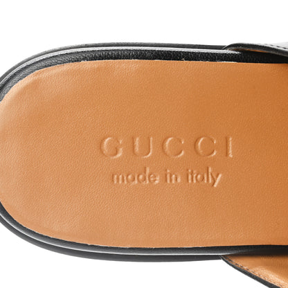 Gucci Goatskin Web GG Mens Princetown Slippers 6.5 Black 7 of 8