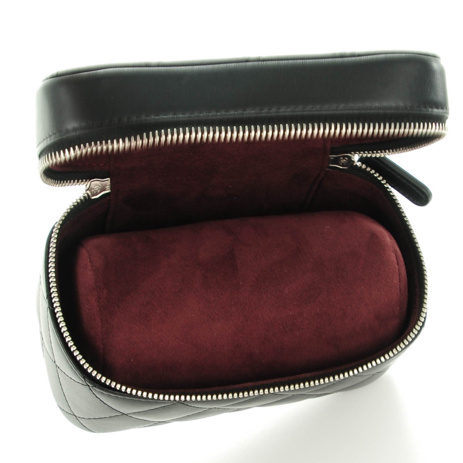 Chanel Lambskin Quilted Watch Case Black 5 of 8
