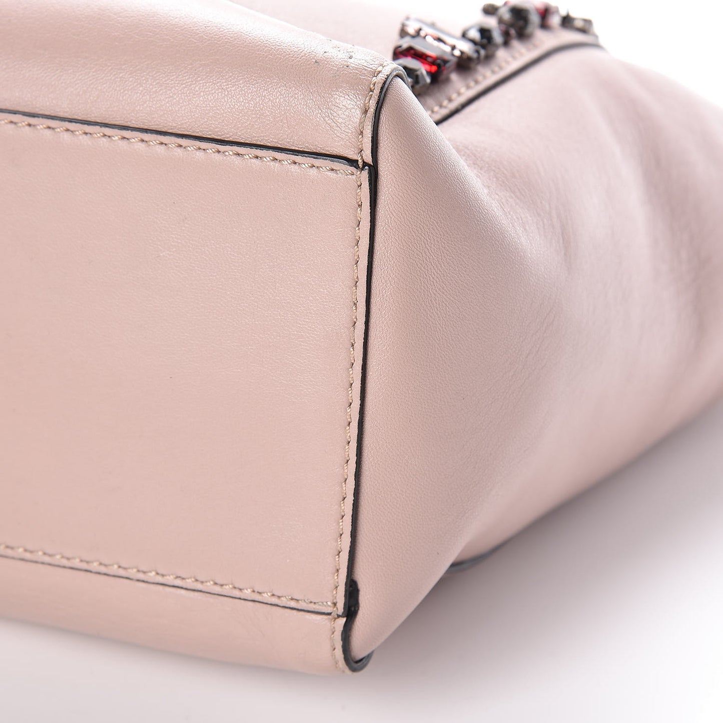 Nappa Crystal B Diamond Tote Light Pink